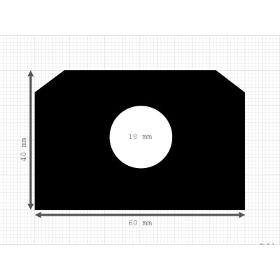 Luikenpakking | EPDM | 60 x 40 mm